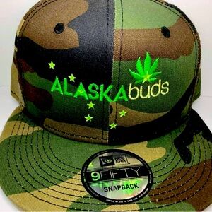 ALASKAbuds camo trucker SnapBack hat